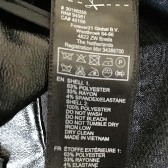 Forever 21 pants with faux leather detailing - Picture 5 of 8